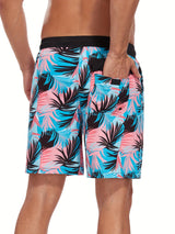 Heren Zwembroek | Tropisch Flamingo Design | Sneldrogend