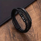 Heren Armband | Gevlochten Design | Magnetische Gesp