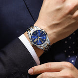 Stijlvolle herenarmbandhorloge van roestvrij staal - LumiSteel