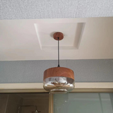Stijlvolle Scandinavische Plafondlamp van Hout - NordLuna