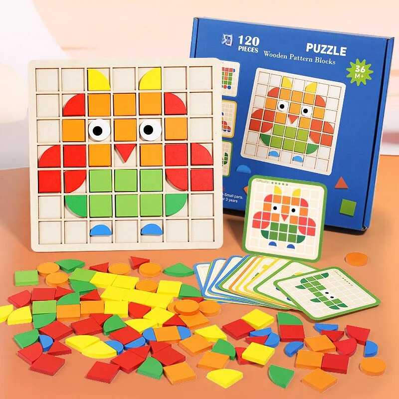 Houten puzzel voor peuters - EcoPuzzle