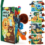 Voelboek - Hoog Contrast Baby Speelgoed 6-12 Maanden