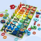 Montessori Houten Speelbord | Ontwikkelvaardigheden Baby & Peuter