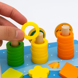 Montessori Houten Speelbord | Ontwikkelvaardigheden Baby & Peuter