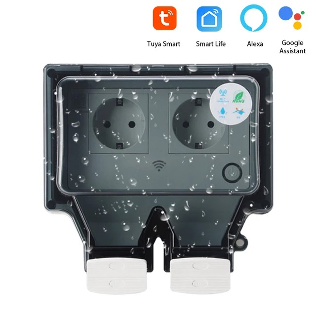 Slimme WiFi Buitenstopcontact met IP66 Waterdichtheid - Voltura