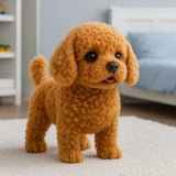 Realistische interactieve pluche hond | Zacht, geanimeerd speelgoed voor kinderen en volwassenen