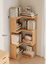 CornerWood Massief Houten Hoekkast – Compact en Praktisch