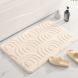 Geometrische Antislip Badkamermat – Comfortabel en Stijlvol voor jouw Badkamer