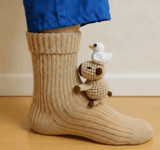 HUGFOOT – Knusse Huissokken met Schattige 3D-Dieraccent en Veilige Antislipzool