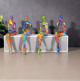 KleurExplosie Kunstfiguren Set - Voor een Gedurfde en Creatieve Interieuruitstraling