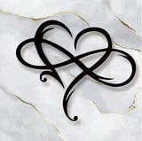 LoveBound - Elegante hart- en oneindigheidssymbool wanddecoratie