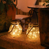 Zonne-Glas Licht – Betoverende Buiten LED-Lantaarn met Gebroken Glas Ontwerp