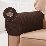 Stretch Armleuninghoezen – Spandex Hoezen voor Stoelen & Fauteuils, Set van 2, Bordeaux