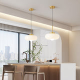 Moderne Koperen Glazen Kroonluchter – Vintage-geïnspireerd Elegante Plafondlamp