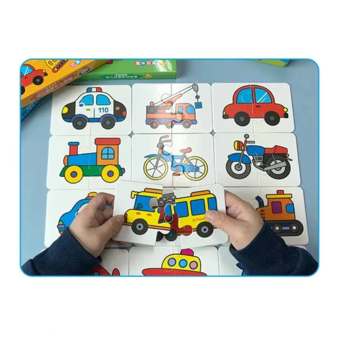 Kaarten-Memory-spel voor kinderen – Speels geheugen en concentratie bevorderen (1+1 Gratis)