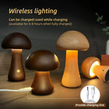 Houten Paddenstoel LED Nachtlamp - GlowShroom