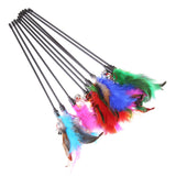 Katten speelgoed met veren (5 stuks) – FeatherChase