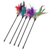 Katten speelgoed met veren (5 stuks) – FeatherChase