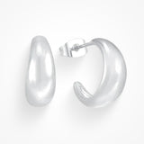 Dames Oorringen - Glanzende Afwerking - Chunky Design - Moderne Tapered Vorm