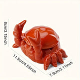 Keramische Krab Asbak - Uniek Ontwerp - Decoratief
