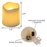 Set van 24 LED Vlamloze Kaarsen - GlowFlicker