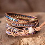 Liefde-Bescherm-Jaspis-Wikkelarmband – Amora