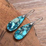 Blau Jaspis-Drop Earrings – Meliora