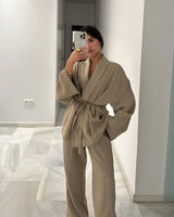NALANI | Linnen Kimono Set - Comfortabel, Trendy & Chic
