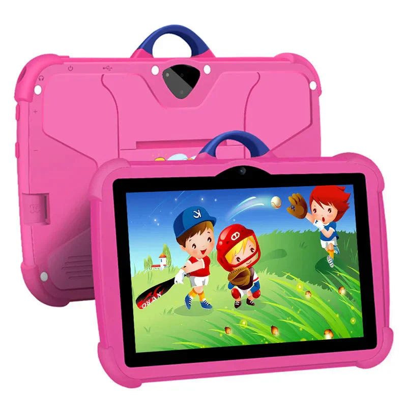 Kindertablet 7 Inch | Cartoonpatroon & Android | 64GB Opslag