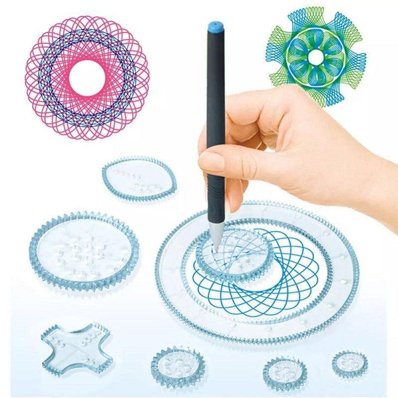 Klassieke Spirograaf Tekenset - Ultieme Creativiteit voor Kinderen