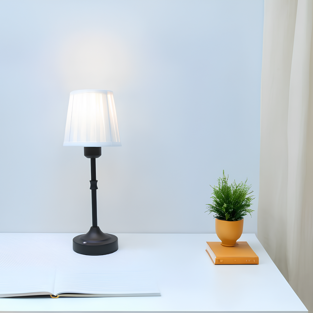 Klassieke Tafellamp | Draadloos | Met Drie Lichtstanden