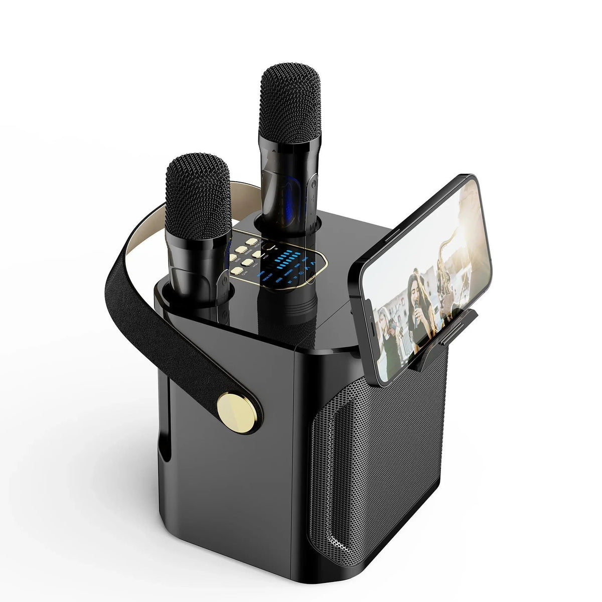 Krachtige Draagbare Bluetooth Karaoke Speaker - 360° Surround