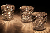 Kristallen Tafellamp VÉLORIA | Diamantoptiek & 360° Lichtspel | Draadloos & Oplaadbaar via USB | Tot 12 uur Brandduur