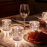 Kristallen Tafellamp VÉLORIA | Diamantoptiek & 360° Lichtspel | Draadloos & Oplaadbaar via USB | Tot 12 uur Brandduur
