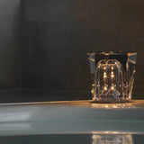 Kristallen Tafellamp VÉLORIA | Diamantoptiek & 360° Lichtspel | Draadloos & Oplaadbaar via USB | Tot 12 uur Brandduur