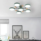 LED Plafondlamp - Modern Design | Hout & Metaal
