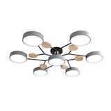 LED Plafondlamp - Modern Design | Hout & Metaal