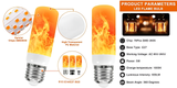 Vlam Effect Lamp - 9W Gesimuleerde Vlam Gloeilamp