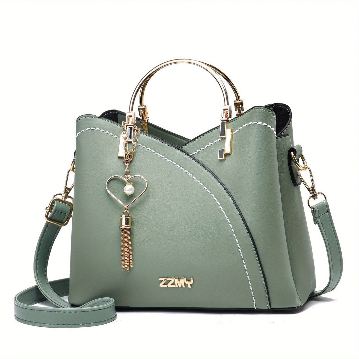 Luxe Leren Handtas – Stijlvol | Kleurblokontwerp
