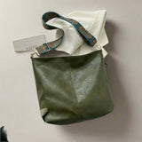 Vintage Leren Schoudertas voor Dames - Tijdloze Elegantie