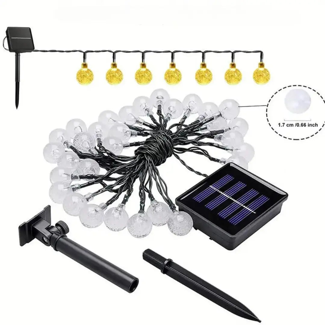 Duurzame LED-lampjesketting - SolarGlow