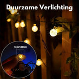 Duurzame LED-lampjesketting - SolarGlow