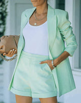 Sandsberg - gekleurde Blazer & korte Set