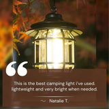 LightMate Oplaadbare Campinglamp – Vintage-Stijl LED met Dimbare Verlichting