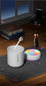 Mini Luchtbevochtiger met Aromatherapie - USB-aangedreven - Perfect voor Auto en Slaapkamer