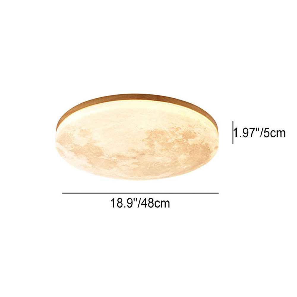 Plafondlamp - Realistische Maanlamp | Zachte LED Verlichting