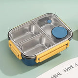 Lunchdoos | Thermobehouder voor eten | Brooddoos met vakken van roestvrij staal | Warmtecontainer | Esskraft