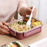 Lunchdoos | Thermobehouder voor eten | Brooddoos met vakken van roestvrij staal | Warmtecontainer | Esskraft