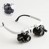 Lupenbril met licht en 8x, 15x & 23x vergroting | ZoomZicht