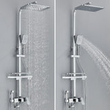 Doucheset - AquaFlow - Luxe Regen Douche - Messing Mengkraan